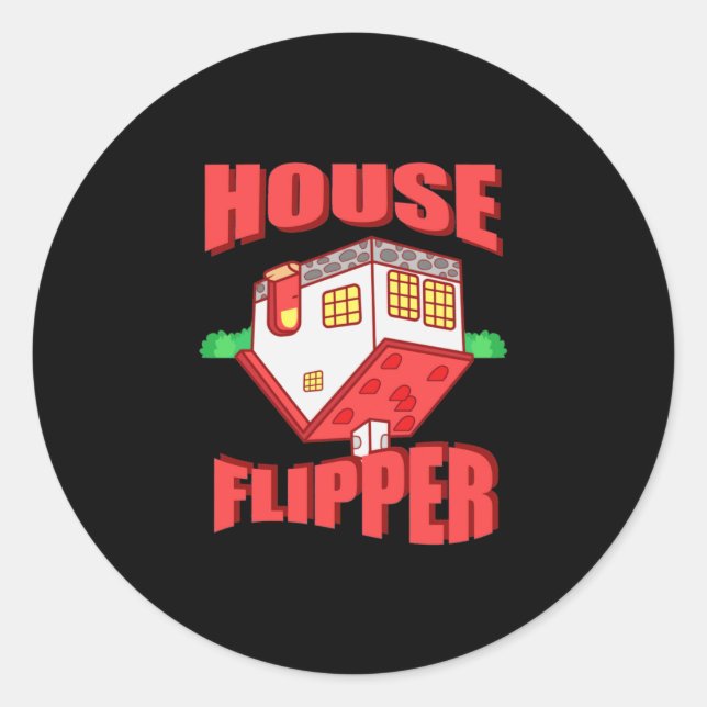 Real Estate Agent House Flipper Classic Round Sticker (Front)