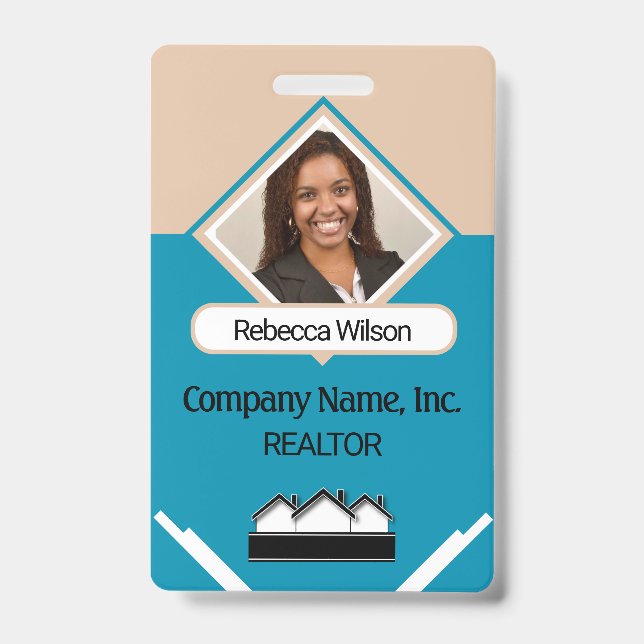 Real Estate Agent ID Badge (Front)
