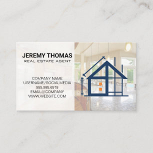 Real Estate Agent   Kitchen   Rentals Business Card
