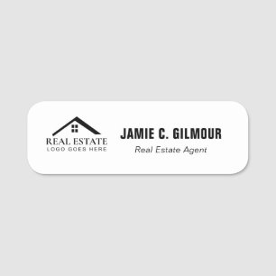 Real Estate Agent Magnetic Custom Business logo Name Tag