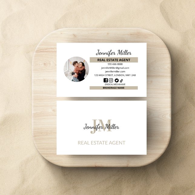 Real Estate Agent Minimalist Business Card (Creator Uploaded)