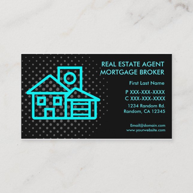 Real estate agent mortgage custom business cards (Front)