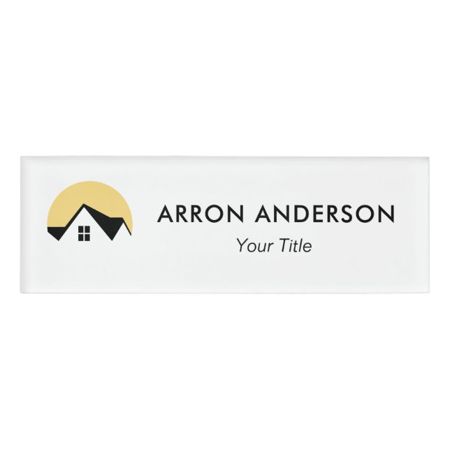 Real Estate Agent Name Tag (Front)