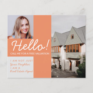 Real Estate Agent neighbour HELLO autumn fall Flyer