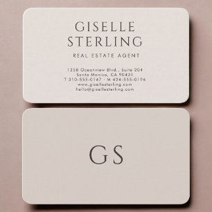 Real Estate Agent Neutral Business Card