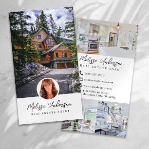 Real Estate Agent Photo Collage Business Card