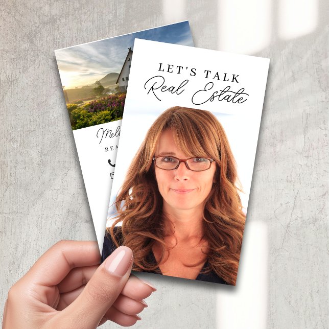 Real Estate Agent Photo QR Code Business Card (Creator Uploaded)
