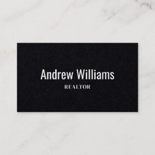 Real Estate Agent Professional Simple Script Business Card