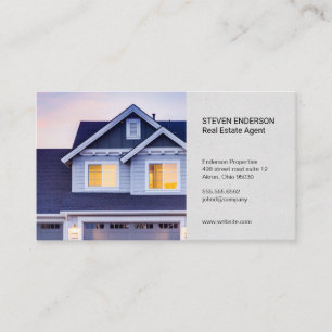Real Estate Agent Property Homes Business Card