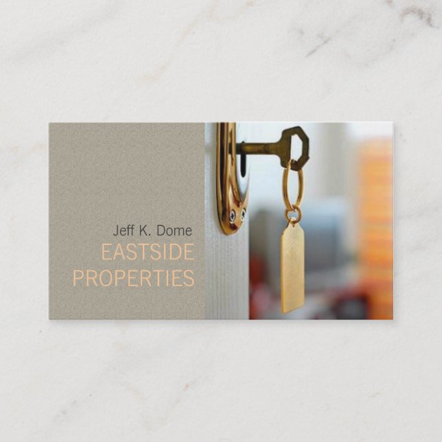 Real Estate Agent Real Estate, Agency House Home B Business Card (Front)