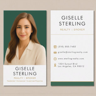 Real Estate Agent Realtor Broker  Business Card