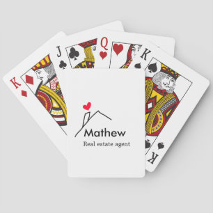 Real estate agent realtor construction home inaugu playing cards