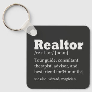 Real Estate Agent Realtor Funny Quote Key Ring