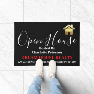Real Estate Agent Realtor Open House Doormat