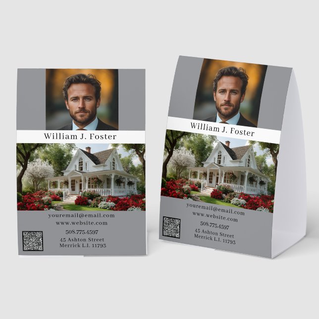 Real Estate Agent Realtor Photo  (Front/Back)