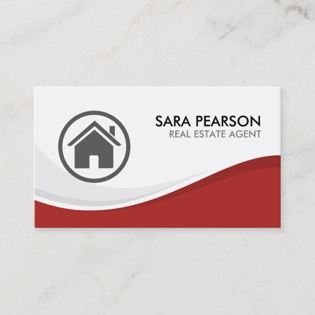Real Estate Agent Realty Realtor Property Business Card (Front)