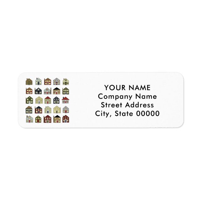Real Estate Agent Return Address Label (Front)