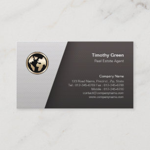Real Estate Agent Simple Minimalist Business Card