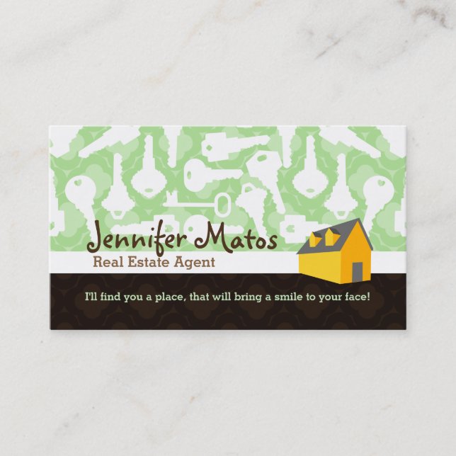 Real Estate Agent Slogans business cards (Front)