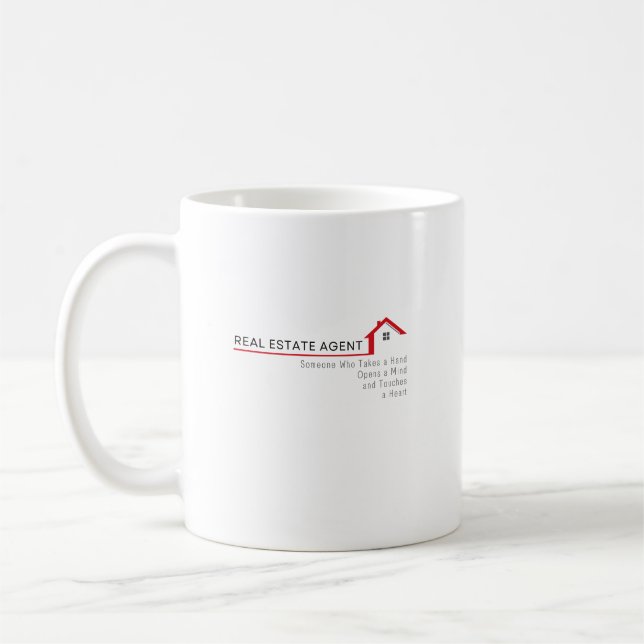 Real Estate Agent Someone Who Take a Hand  Coffee Mug (Left)