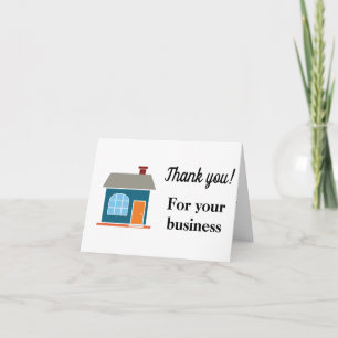 Real Estate Agent Thank You Card