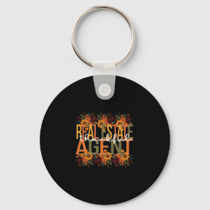 Real Estate Agent Thanksgiving Key Ring