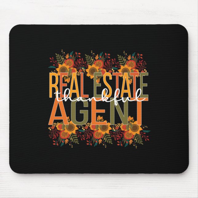 Real Estate Agent Thanksgiving  Mouse Pad (Front)