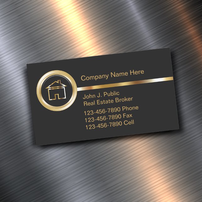 Real Estate Agent Theme Magnetic Business Card (Creator Uploaded)