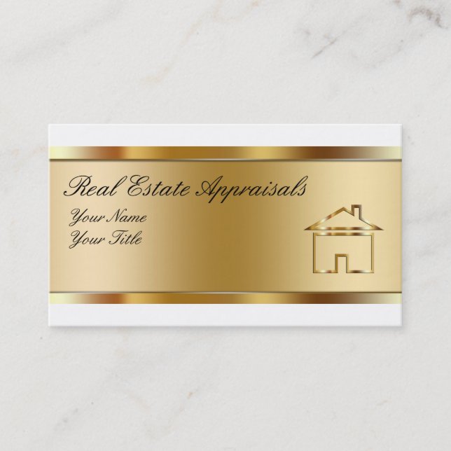 Real Estate Appraisal Business Cards (Front)