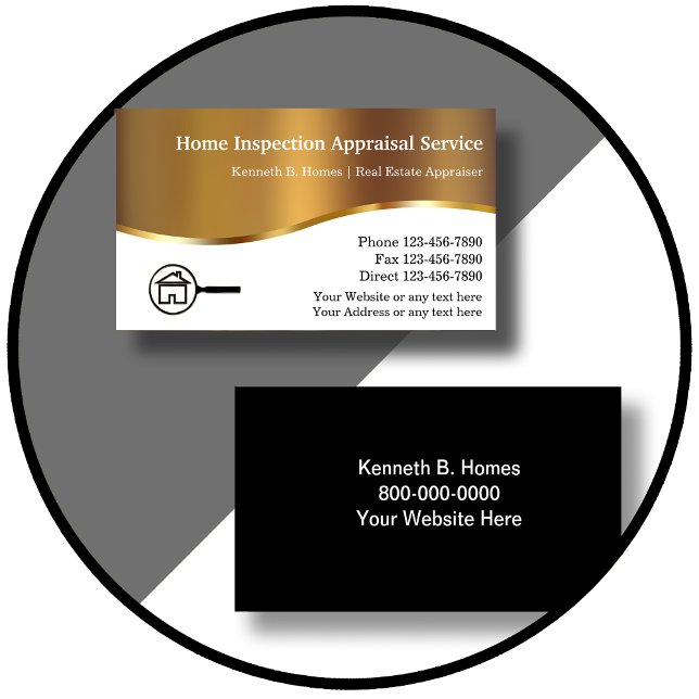 Real Estate Appraisal Inspection Business Cards (Creator Uploaded)