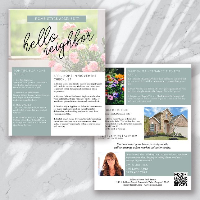 Real Estate April Newsletter Promotional Farming Flyer (Creator Uploaded)