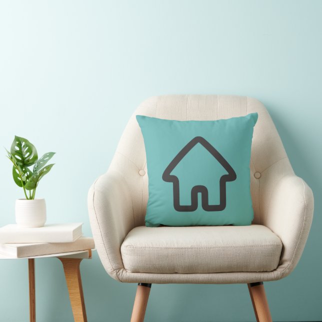 Real Estate Architecture House Icon Cushion (Chair)