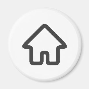 Real Estate Architecture House Icon Magnet