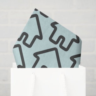 Real Estate Architecture House Icon Pattern Tissue Paper