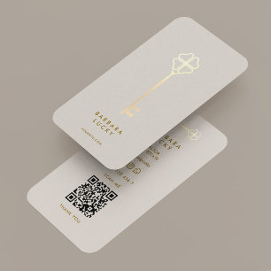 Real Estate Attorney Notary Realtor Key Sand Business Card