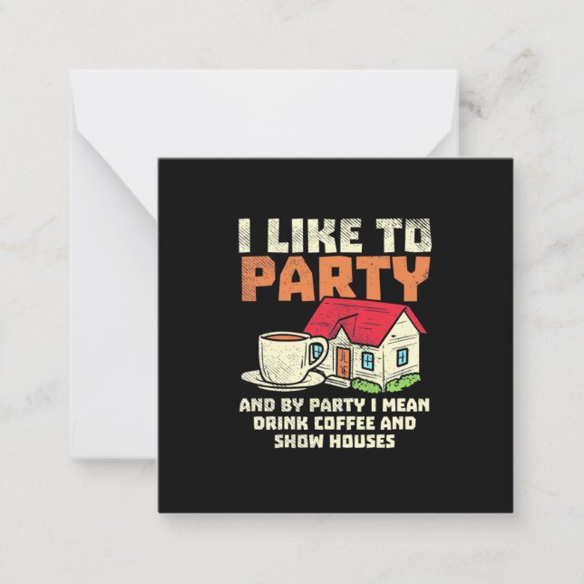 Real Estate Broker Like Party Card (Front)
