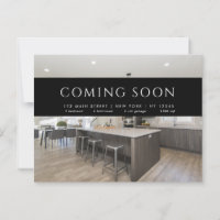 Real Estate Broker Modern Postcard - COMING SOON