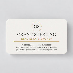 Real Estate Broker Professional Business Card