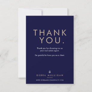 Real Estate Broker Thank You Card