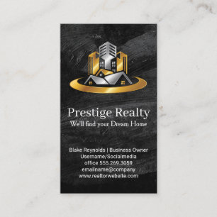 Real Estate Buildings   Commercial Residential Business Card