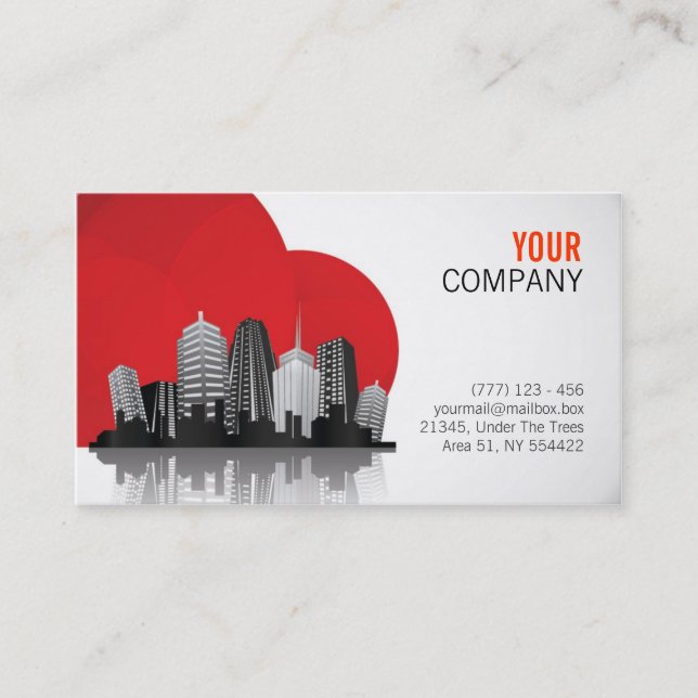 Real estate business card (Front)