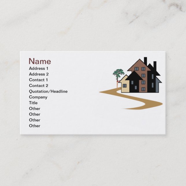 Real Estate Business Card (Front)