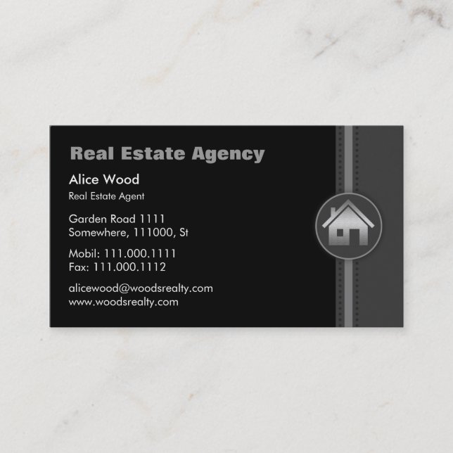 Real Estate Business Card (Front)
