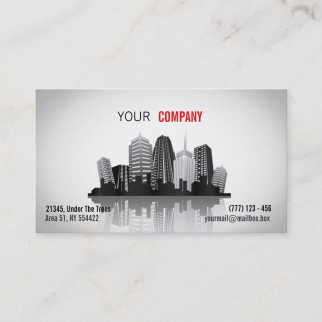 Real estate business card (Front)