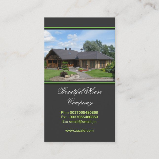 Real Estate Business Card design (Front)