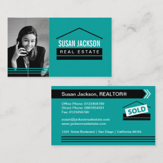 Real Estate Business Card with Photo