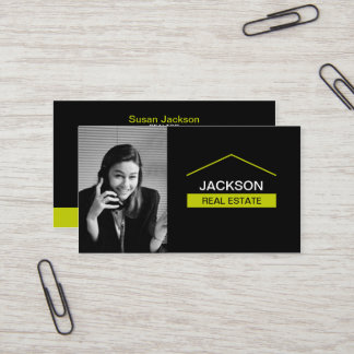 Real Estate Business Card With Photo