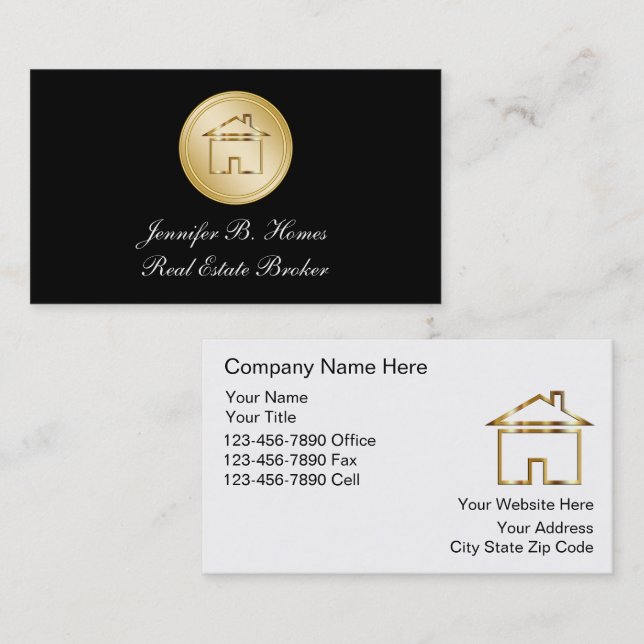 Real Estate Business Cards (Front/Back)