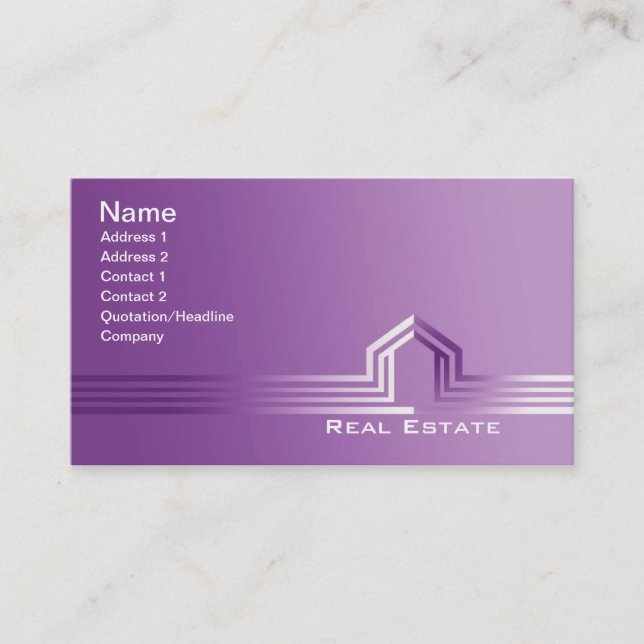 Real Estate Business Cards (Front)