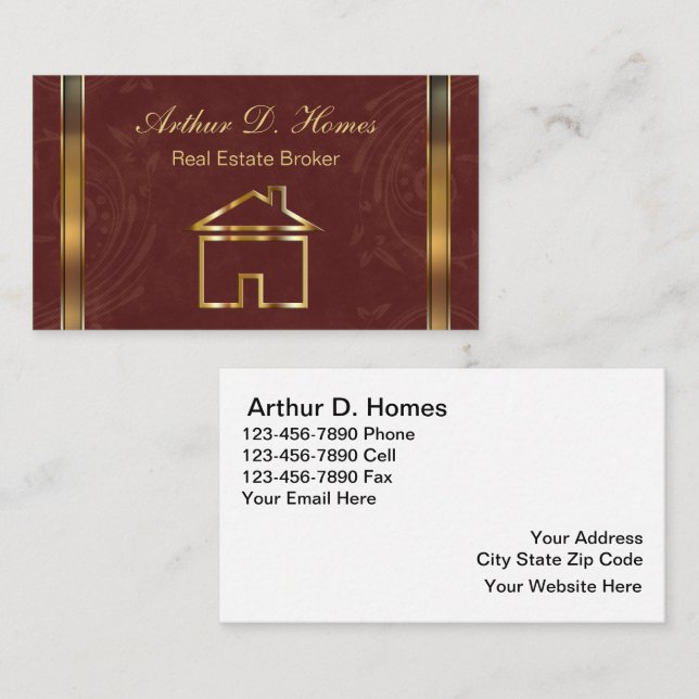 Real Estate Business Cards (Front/Back)